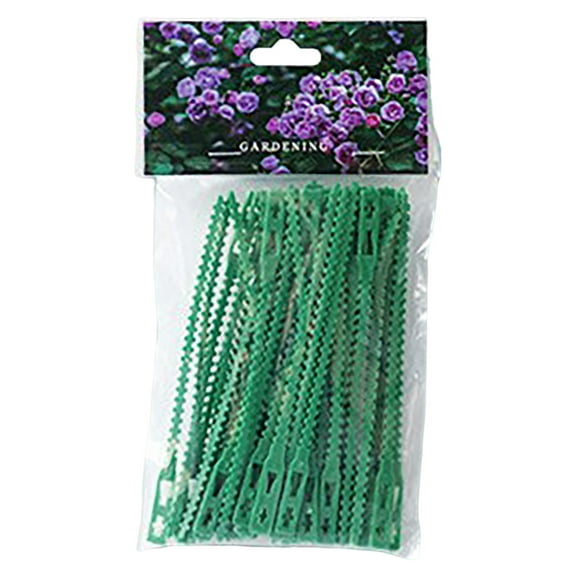 NESZZMIR 50PCS Vine Garden Fixed Ties Tie Wire Gardening Practical Tools Plastic Fishbone Modeling Ties