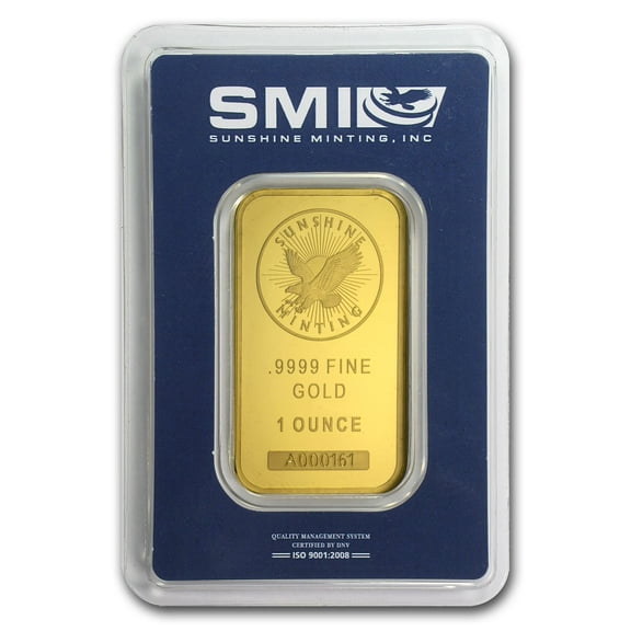 1 oz Gold Bar - Sunshine New Design (In TEP Packaging)
