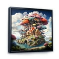 thumbnail image 2 of Designart "The Wishing Tree House Dreams in Nature II" Vangogh Floater Framed Canvas Print, 2 of 7