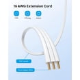 thumbnail image 3 of Trond Cable De Extensión Corto Hacia La Derecha De 1.5 Pies  Regleta De Enchufe Plano De 3 Clavijas, 3 Salidas Laterales Con Conexión A Tierra, Cable De Calibre 16/3 De 13 Amperios Para Interiores, H, 3 of 6