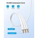 thumbnail image 3 of Trond Cable De Extensión Corto Hacia La Derecha De 1.5 Pies  Regleta De Enchufe Plano De 3 Clavijas, 3 Salidas Laterales Con Conexión A Tierra, Cable De Calibre 16/3 De 13 Amperios Para Interiores, H, 3 of 6