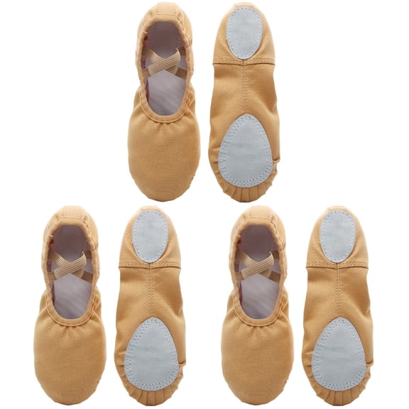 3 Pairs Dance Shoes Ballet for Girls Sneakers Men Child Man