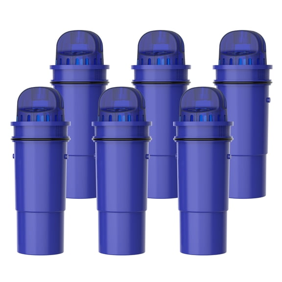 Overbest Filter Replacement for Pur® Pitcher Filter PPF951K, 6 Pack, NSF Certified Pitcher Water Filter Compatible with All Pur® Plus Pitchers and Dispensers, CRF950Z, PPF900Z, 60 Gallons Each