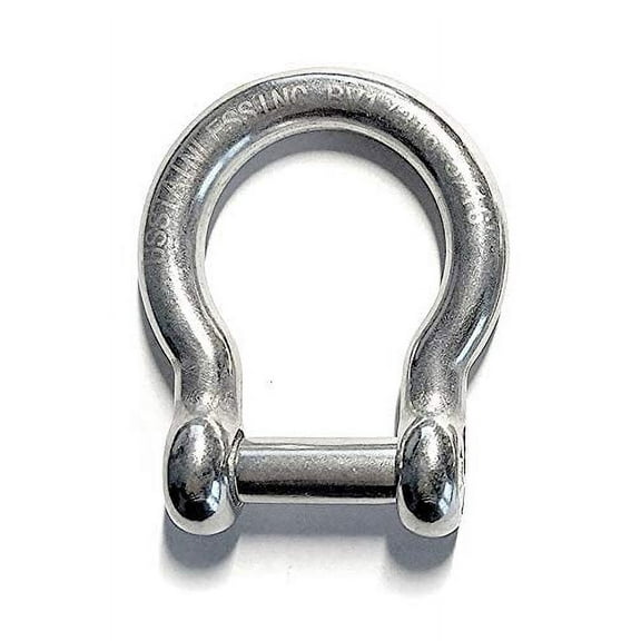 US STAINLESS Stainless Steel 316 Bow Shackle with Hex Sink Pin Marine Grade (5/8" 16mm Hex Pin Bow Shackle)