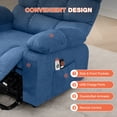 thumbnail image 6 of JONPONY Power Lift Recliner Chair Recliners for Elderly with Heat and Massage Recliner Chair for Living Room with Infinite Position and Side Pocket,USB Charge Port,Blue, 6 of 11