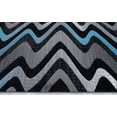 thumbnail image 6 of Handcraft Rugs - Blue/Gray/Silver/Black/Abstract Area Rug Modern Contemporary Wave / Zigzag / Stripped / Design, 6 of 8