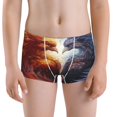 thumbnail image 5 of Yiaed Red And White Fire Bird Print Boys' Boxer Briefs Cotton Casual Stretch Comfort Boys Boxers - Kids Boxer Briefs Underwear for Boys (6-18)-XX-Small, 5 of 5
