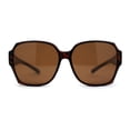 thumbnail image 2 of Polarized Large Oversized Barricade Rectangle Fit Over OTG Sunglasses Tortoise Brown, 2 of 4