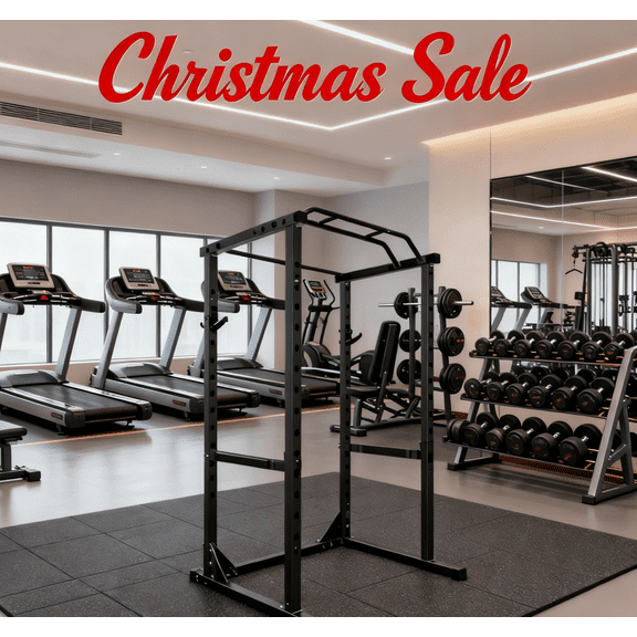 Power Cage, Squat Rack with Cable Crossover and Dual Independent Pulley System,1200LB Capacity Workout Cage with More Training Attachments, Power Rack for Home Gym