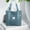 Blue, variant on FAMTKT Women Tote Bag Large Shoulder Bag Top Handle Handbag with Yoga Mat Buckle for Gym, Work, School, Women Tote Pack
