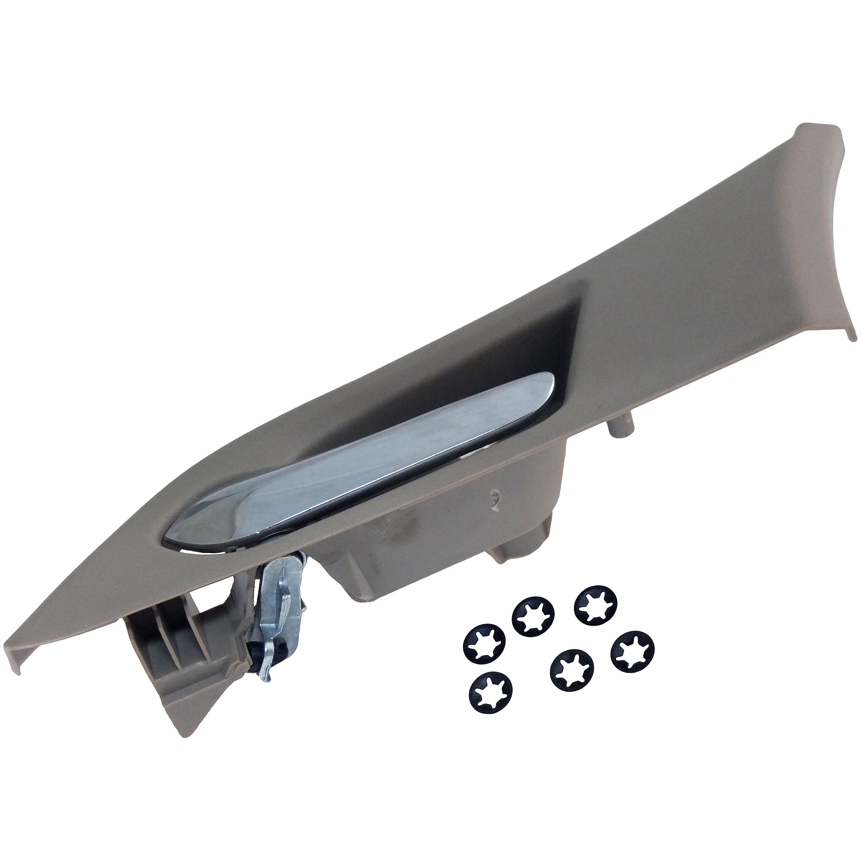 Dorman 88629 Front Driver Side Interior Door Handle for Specific Cadillac Models, Chrome Lever; Beige Housing