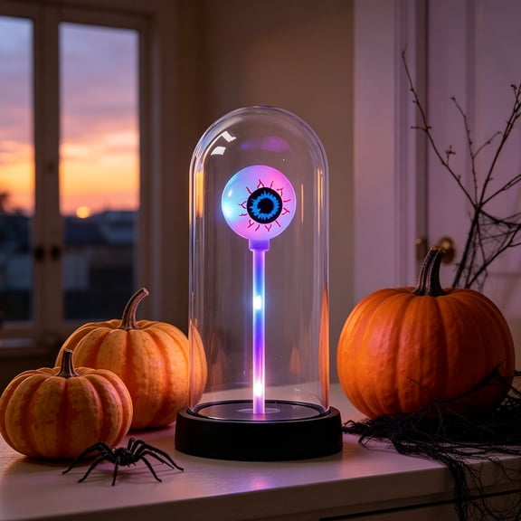 Halloween Decorations Indoor - Eyeball LED Lamp, Spooky Monster Eye Tabletop Decor, Creepy Glowing Desktop Light, Horror Gothic Home Decoration for Shelf Party Haunted House