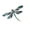 Blue, variant on Fashionable Dragonflies Brooch with Sparkling Rhinestones Unique Lapel Pin for Women Shimmering Crystal Accessory