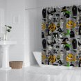 thumbnail image 2 of Halloween Witch Spooky Icons Pattern Shower Curtain 72"x72" ,Bathroom Decorative Shower Curtains Set with 12 Hooks,Modern Waterproof Washable Shower Curtain, 2 of 6