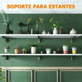 thumbnail image 5 of Soporte Ménsula Blossom  Brazo P/repisa Abatible Plegable Par blanco, 5 of 5