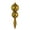 Olive, variant on Vickerman 16.5" Olive Candy Glitter Finial. Create a beautiful holiday arrangement with this large Candy finial that features glitter accents. Made with shatterproof plastic. Ornament has a drilled ca