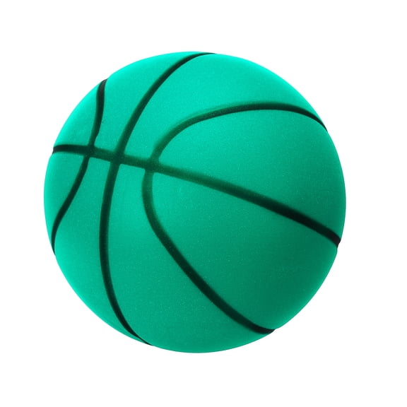 Uxcell Silent Basketball, Size 3 No Noise High-Density Foam Dribbling Indoor Basketball for Quiet Dribbling and Indoor Training, Green