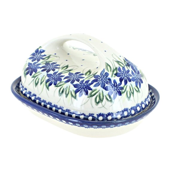 Blue Rose Polish Pottery Sierra Butter Dish