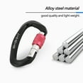 thumbnail image 3 of D Shape Lock, Climbing Lock Lightweight Load Marks  for Outdoor Appliance, 3 of 8
