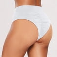 thumbnail image 3 of Womens Bikini Bottoms Tummy Control High Waisted Ruched Swim Bottom Full Coverage Swimsuits Bottoms Summer Beachwear, 3 of 5