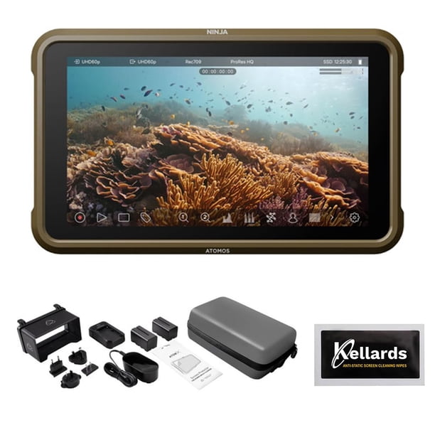 Monitor de grabación Atomos Ninja 5.2 4K HDMI con kit de accesorios