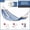 Blue and white adult mat 260*100 + wooden stick + duckbill clip + S hook, variant on Outdoor Canvas Hammock Swing — Single or Double Person, Striped Design, with Curved Spreader Bars — Anti-Tip Polyester-Cotton Hammock