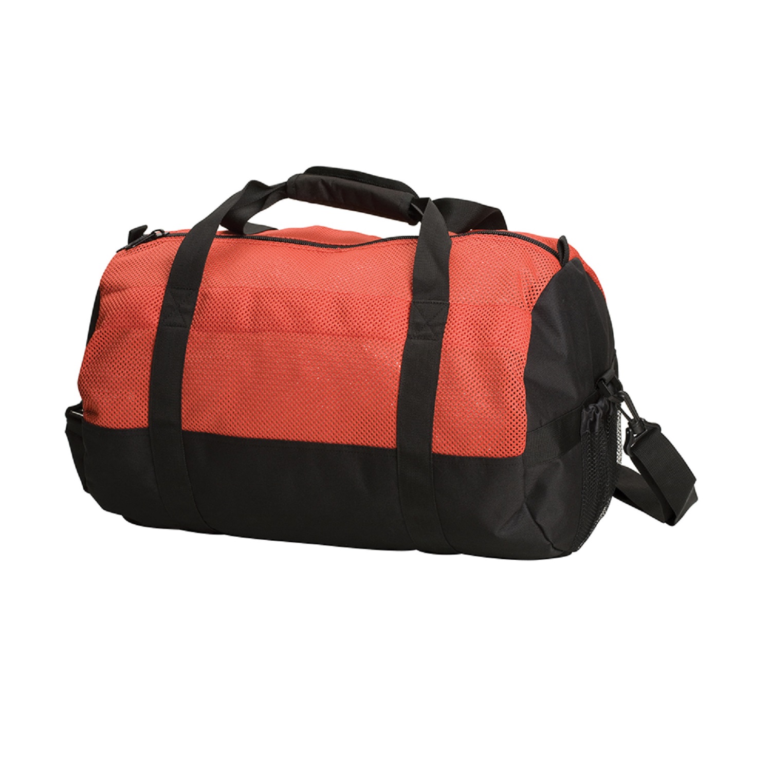 "Stansport Mesh Top Sport Bag 12"" x 20"" Red/Black"