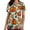 m_Orange, variant on BEFOKA Floral Print Scrub Tops Women Short Sleeve V Neck Medicals Nurse Shirt Soft Casual Uniform with Pockets 2025 Nursing Workwear Scrub Tops for Women Holiday Scrub Shirts Comfortable Work Uniform