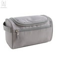 thumbnail image 6 of Gustave Toiletry Bag Travel Bag with Hanging Hook, Water-resistant Makeup Cosmetic Bag Travel Organizer for Accessories, Shampoo, Toiletries, Brushes, Gray, 6 of 9