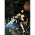 thumbnail image 3 of Bartolomeo Guidobono 19x24 Black Modern Framed Museum Art Print Titled - Lot Inebriated by His Daughters (1694 - 1696), 3 of 5