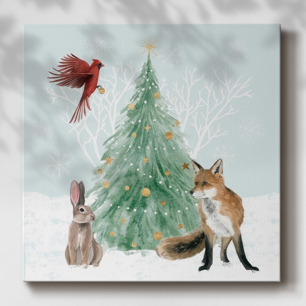 Christmas in the Forest I- Gallery Wrapped Canvas