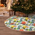 thumbnail image 5 of Balery Retro Bike Printed Christmas Tree Skirt , Merry Christmas Party Christmas Tree Decoration,Adjustable Tree Skirt-30", 5 of 6