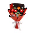 thumbnail image 1 of Ramo de flores de ganchillo, ramo de punto, elegante, artístico, delicado, decorativo para Rojo, 1 of 9