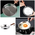 thumbnail image 2 of LEEYNEER Stainless Steel Omelette Pan Multifunction Small Frying Non Stick Pans Egg Skillet Practical Metal, 2 of 6
