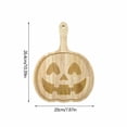 thumbnail image 3 of Cififendec Halloween Board Tray, 10.39"×7.87", Wooden Natural Wood Serving Platter for Cheese Fruit Meat Snack Halloween Party Tabletop Serving Decor, 3 of 5