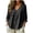 Black, variant on 3/4 Length Sleeve Womens Tops Cotton Shirts Lace Floral Eyelet Blouses Peplum Loose Casual Tunic Clothes (Khaki, XL)