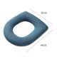 thumbnail image 2 of Funda para asiento de inodoro - Calentador de asiento de inodoro de tela gruesa y de felpa para asientos de inodoro redondos y alargados - Lavable, 2 of 6