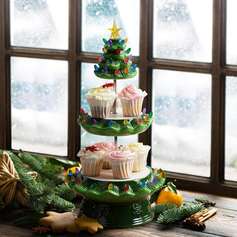 60 Piece Christmas Cake Decorations, Cupcake Decorations