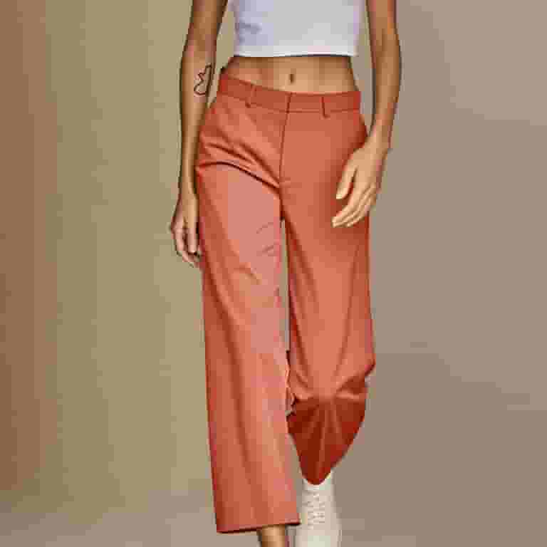 Mitankcoo Women's Fashion Relaxed Suit Pants Solid Color Casual