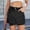 Black, variant on Skirt for Women Denim On Blue Summer Sexy Fashion Solid Color Button Irregular Pocket Skirt
