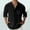 X-257Black, variant on ZHOGXU Mens Casual Blouse With Pocket Stand Collar Long Sleeve Solid Color Button Breathable Lightweight Tee Top For Casual Daily Wear,Black,L