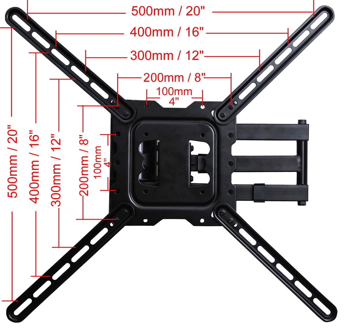 VideoSecu Articulating TV Wall Mount for Most 26"-55" LG LED LCD Plasma HDTV Full Motion Flat Panel Screen Bracket 32LH550B 32LJ550M 43LH5000 43LJ550M 49UJ6500 49UJ7700 55UJ6300 55LJ550M bd5