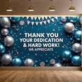 thumbnail image 6 of LUUFILx Thank You Appreciation Banner Backdrop Office Party Decorations Event Ceremonies Hard Work Dedication Party Supplies Employee Recognition Background, 6 of 7