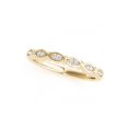 thumbnail image 2 of 1/10ct Diamond Wedding Ring Womens Marquise Shape Stackable 14k White Gold, 2 of 3