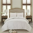 thumbnail image 2 of Ensemble de Couette en Coton Chenille Palmier Blanc Cassé, 2 of 11