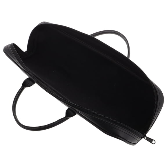 YOSADIER Black Faux Instrument Storage Bag and Recorder Case for Musicians, 1-Pack Carrying Pouch
