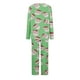 thumbnail image 4 of Puntoco Conjunto de pijama cómodo para mujer, conjunto de pijama informal con cuello en V y pantalones largos con estampado navideño para mujer, 4 of 5