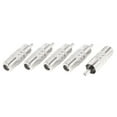 thumbnail image 1 of Unique Bargains 5 Pcs Adaptateur de Câble Coaxial Droit Femelle Jack vers Mâle RCA, 1 of 1