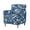 Blue Lotus Pond Koi Fish, variant on SCRAWLGOD Stretch Chair Cover Non Slip Armchair Slipcover Couch Protector with Elastic Bottom for Kids, Dogs, Pets, Japanese Ocean Wave Cherry Blossom