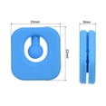 thumbnail image 2 of Uxcell Tennis Vibration Dampener, 2 Pack Square Shock Absorber Blue, 2 of 6